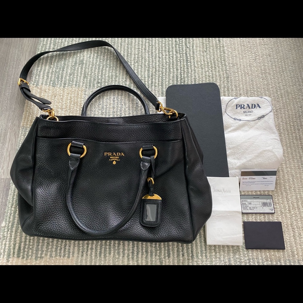 Prada Vitello Daino Tote